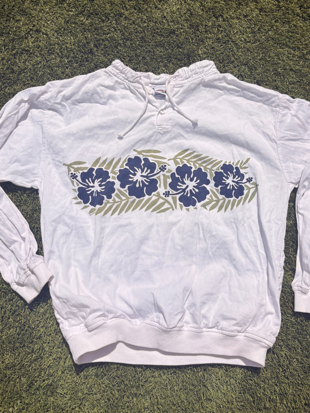 Vintage Crazy Shirt Hawaii - white and floral